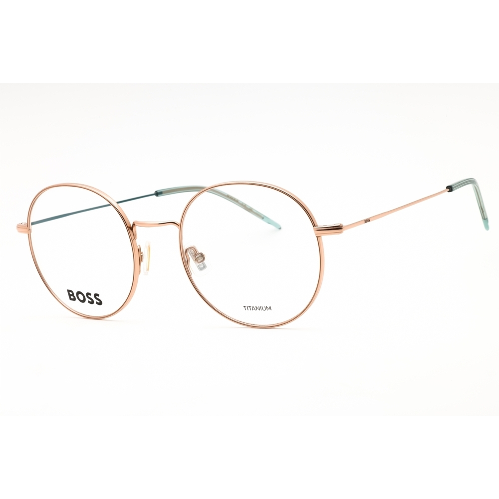 NWT Hugo Boss BOSS 1665-0OGA 00 Teal Round 51mm Eyeglasses